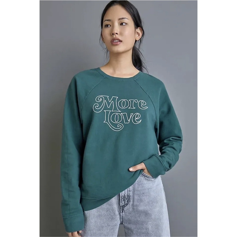 Anthropologie Back When More Love Graphic Sweatshirt Size XS